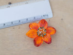 Load image into Gallery viewer, Orange flower bead
