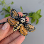 Load image into Gallery viewer, Death&#39;s head moth necklace
