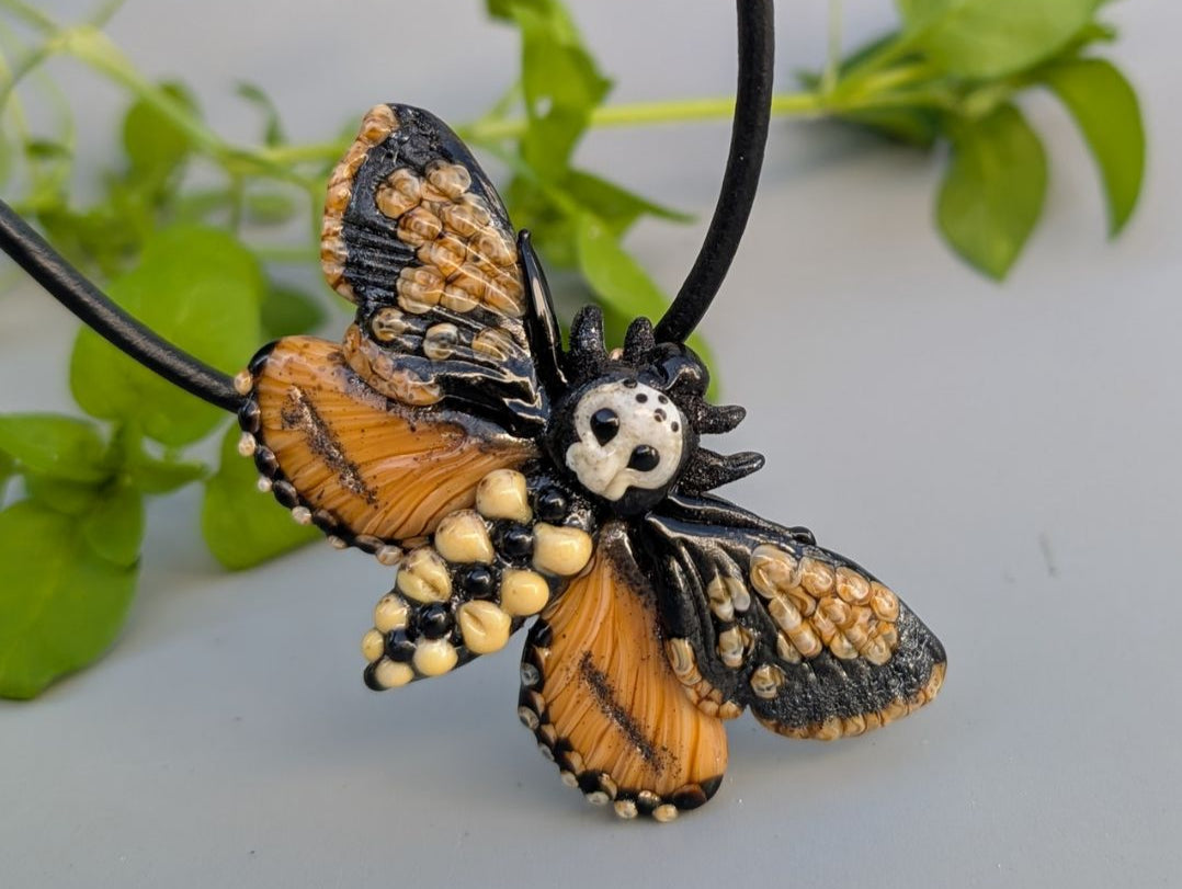 Death's head moth necklace