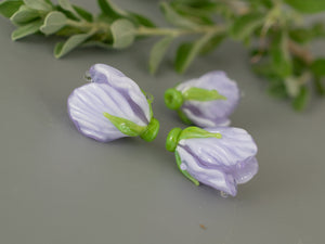 Purple flower bead