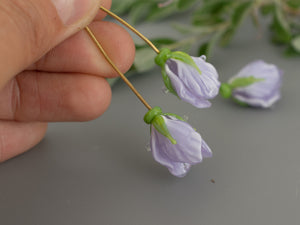 Purple flower bead