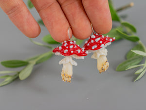 Mushroom earrings