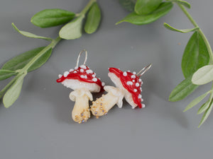 Mushroom earrings