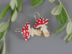Mushroom earrings