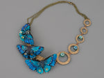 Load image into Gallery viewer, Blue butterfly necklace
