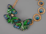 Load image into Gallery viewer, Green butterfly necklace
