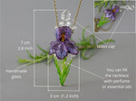 Load image into Gallery viewer, Aromatherapy necklace Iris flower
