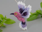 Load image into Gallery viewer, Purple hummingbird necklace
