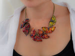 Load image into Gallery viewer, Orange butterfly necklace
