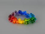 Load image into Gallery viewer, Rainbow glass beads bracelet
