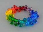 Load image into Gallery viewer, Rainbow glass beads bracelet
