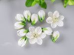 Load image into Gallery viewer, White flower bead
