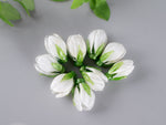 Load image into Gallery viewer, White flower bead
