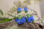 Load image into Gallery viewer, Blue cornflower earrings
