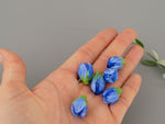 Load image into Gallery viewer, Blue flower bead
