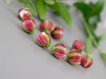 Load image into Gallery viewer, Pink flower bead
