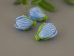 Load image into Gallery viewer, Light blue flower bead
