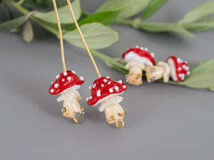 Glass mushroom bead