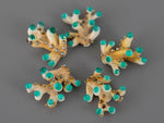 Load image into Gallery viewer, Turquoise coral glass bead
