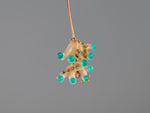 Load image into Gallery viewer, Turquoise coral glass bead
