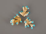 Load image into Gallery viewer, Turquoise coral glass bead
