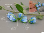 Load image into Gallery viewer, Light blue flower bead
