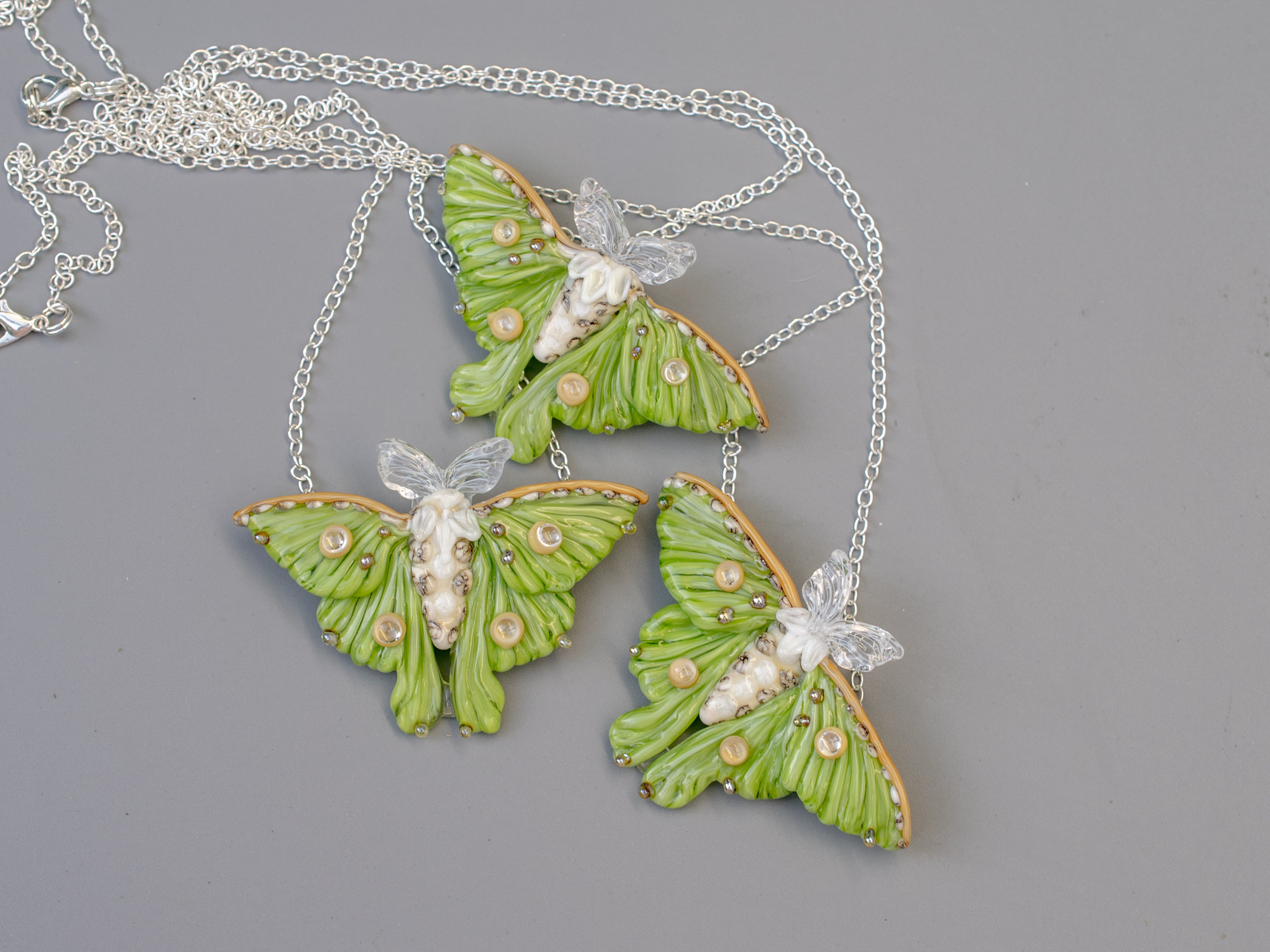 Necklace Luna moth