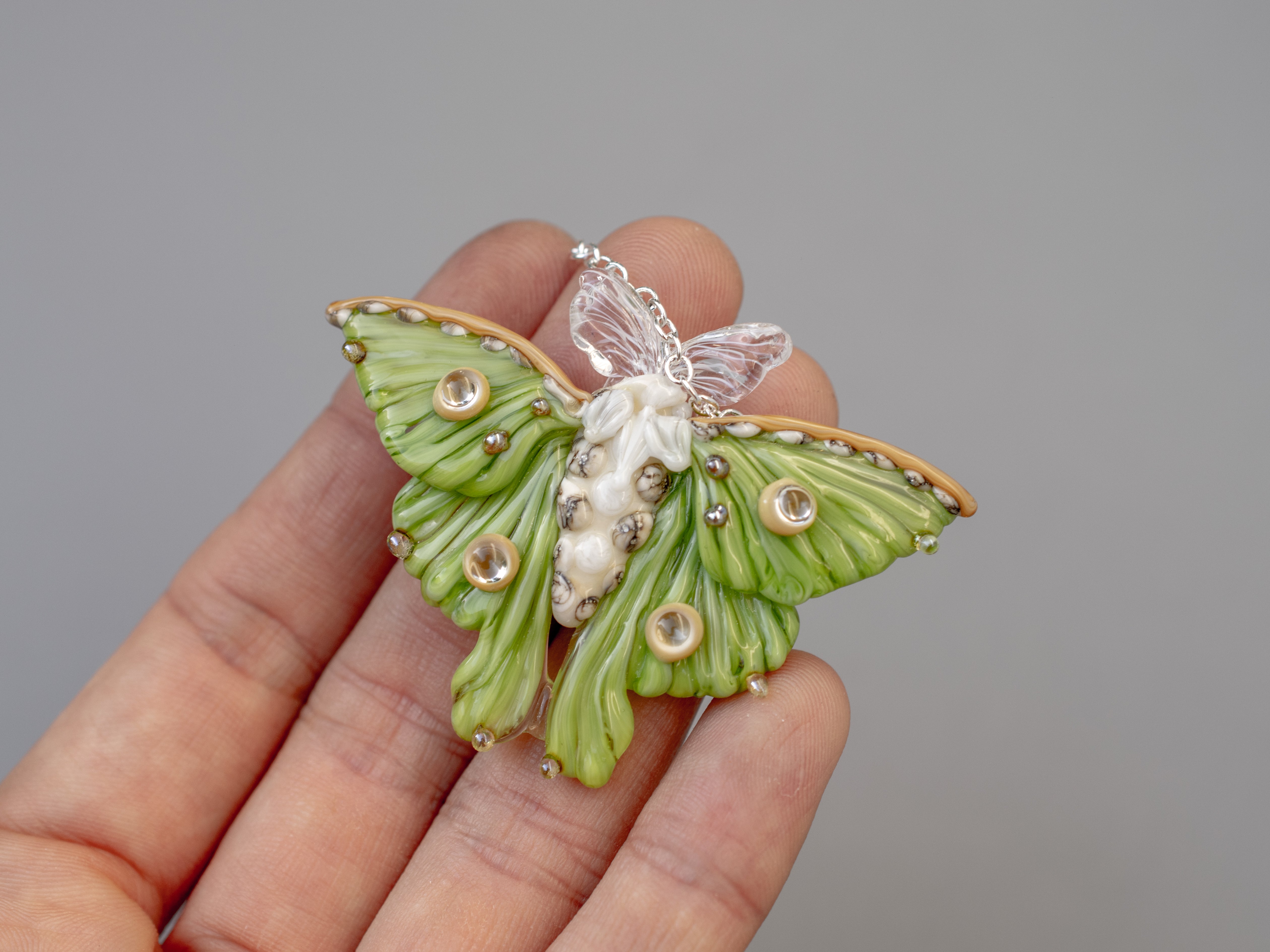 Necklace Luna moth