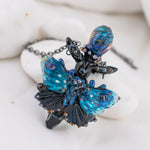 Load image into Gallery viewer, Blue butterfly aromatherapy necklace
