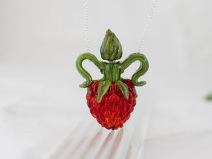 Raspberry diffuser necklace