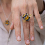 Load image into Gallery viewer, Bee ring ajustable size
