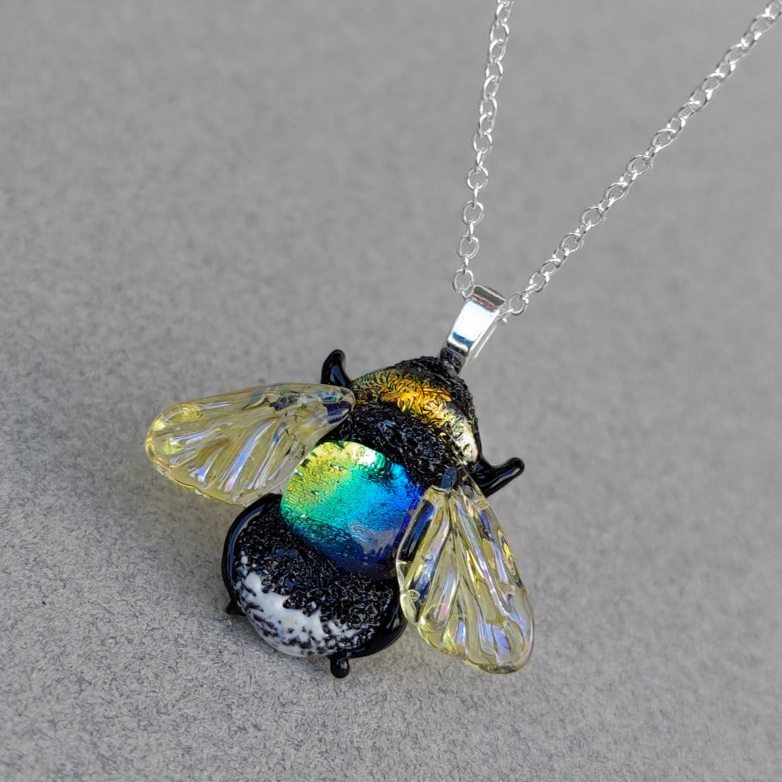 Sterling Silver and 18ct Gold Plate Bumble Bee Necklace – Gallop Guru