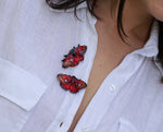 Load image into Gallery viewer, Brooch red butterfly
