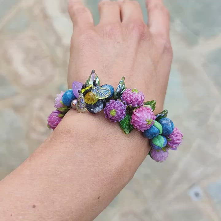 Clover flower bracelet