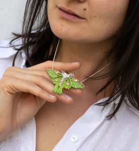 Necklace Luna moth