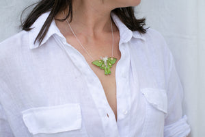 Necklace Luna moth