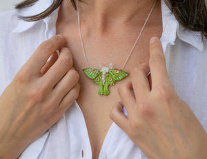 Necklace Luna moth