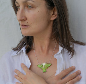 Necklace Luna moth